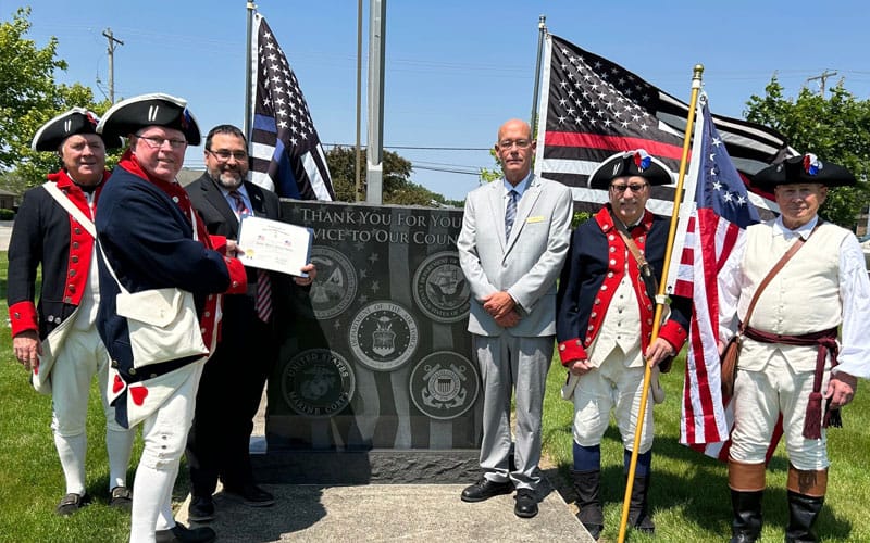 ZecharBailey recognized by Sons of the American Revolution My County