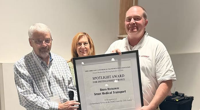 Spirit EMS President & CEO Brian K. Hathaway Receives Inaugural OAMTA Spotlight Award