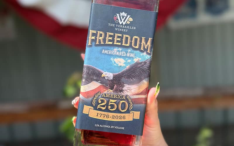 Versailles Winery announces release of Freedom, a limited edition wine