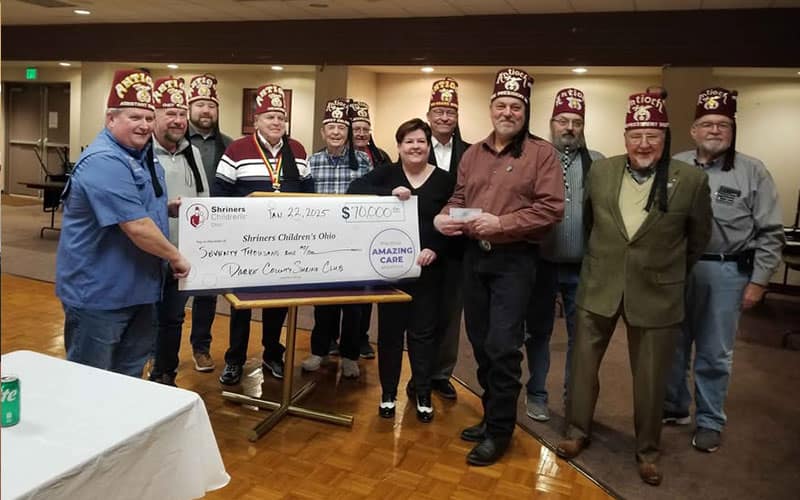 Darke County Shriners donate 70k to Children's Hospital in Dayton My