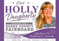 Please vote Holly Daugherty for Darke County Fair Board