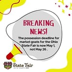 Ohio State Fair market goat deadline changed