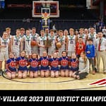 Tri-Village Boys Basketball Team Win DIII District Championship