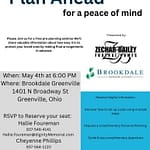 Zechar, Brookdale to hold pre-planning seminar