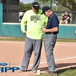 Newland and Shroyer, softball Hall of Famers