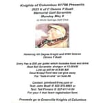 K of C Buell Memorial Golf outing to be on Monday