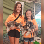 Madison and Chloe Alexander and their Dogs