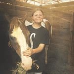 Ava Gosnell and her horse