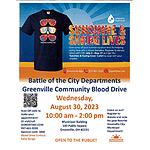 Battle of the City Departments – Greenville Community Blood Drive
