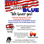Red White and Blue We Honor You