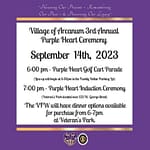 Village of Arcanum 3rd Annual Purple Heart Ceremony