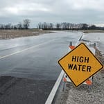 Heavy rain leads to flooding on area roads