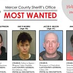 Mercer County Sheriff’s Office Most Wanted