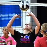 Tri-Village volleyball scrimmages well at Covington
