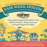 Zechar Bailey announces fair week special