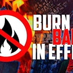 Burn Ban in effect for area counties