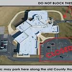 Mercer County Sheriff’s Office parking lot closed Wednesday