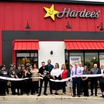 Hardees in Greenville celebrates first day back in business