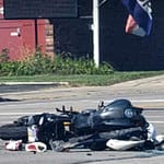Motorcycle driver airlifted following serious crash in Greenville