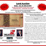 Land Auction to be held Wednesday in Greenville