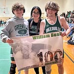 Bush hits milestone with 100th career wrestling match