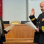 Stewart, Lacy sworn in as new Piqua Fire Department assistant chiefs