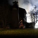 Crews battle empty house fire in West Manchester