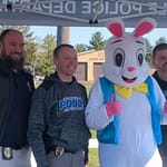 Amazing turnout for first ‘Hop with a Cop’ Easter egg hunt
