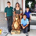 Great Darke County Fair Dog Arena receives dog carving named JJ
