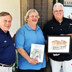 Mike Jones presented Don Mong painting