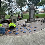 Gold Star Monument Pavers project dedication on August 26