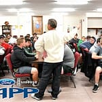 Team enjoys pre-game meal; Coach Channell talks Green Wave Football