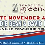 Elect Dean for Greenville Township Trustee on Nov. 4