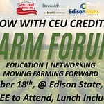 Reserve your seat for the 2nd Annual Farm Forum at Edison State Community College