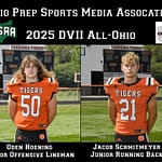 A Pair of Ansonia Football Players earn All-Ohio Honors in DVII Football