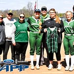 Newland honors former ace Jordyn Fisherback before 600th win