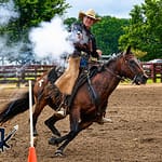 Annie Oakley Extreme Cowboy Shooting Competition Aims High for Covered Arena