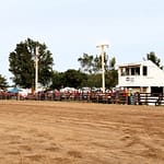 Horse arena crew upbeat despite wet conditions ahead of Great Darke County Fair