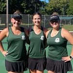 Three Lady Wave tennis players qualify for district tournament