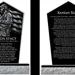 A local monument to honor a true national hero, Kenton Stacy