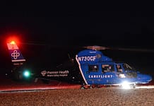 Motorcyclist flown to hospital following crash