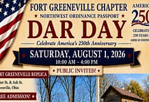 Fort Greenville Chapter to host Dar Day on Aug. 1