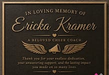 Ansonia honors longtime cheer coach Ericka Kramer