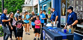 Cones with a Cop Draws Nearly 200 to Downtown Greenville