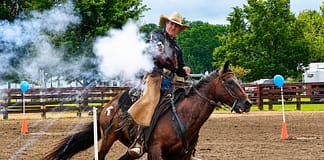 Annie Oakley Extreme Cowboy Shooting Competition Aims High for Covered Arena