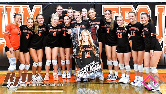 Kamryn Beisner ace record with team