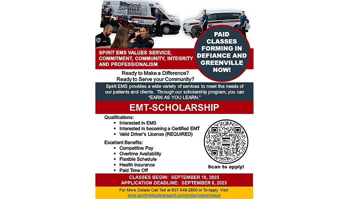 spirit emt scholarship
