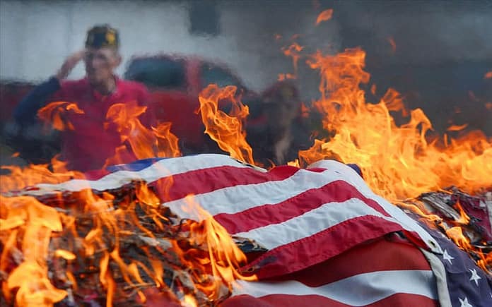 flag-burn