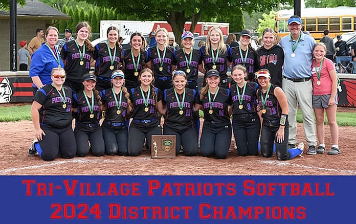 Tri-Village SB district champs