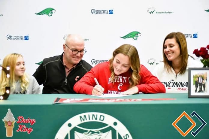 Kenna Jenkinson singing - University of Cincinnati Lady Bearcats Golf (1)